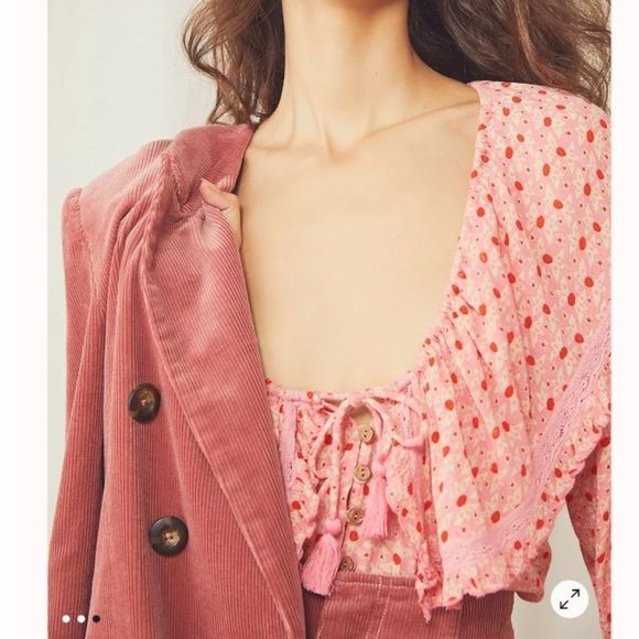 NWT Free People Sunrise Printed Shirt Tunic - Picture 3 of 6